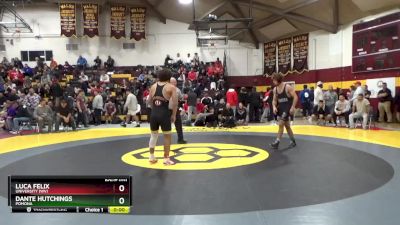 165 lbs Cons. Round 5 - Luca Felix, University (WV) vs Dante Hutchings, Pomona