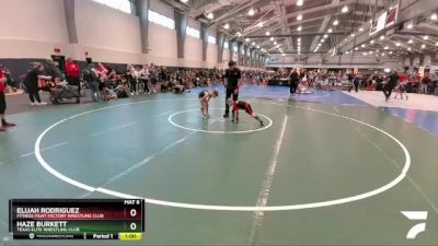 60 lbs Quarterfinal - Elijah Rodriguez, Fitness Fight Factory Wrestling Club vs Haze Burkett, Texas Elite Wrestling Club