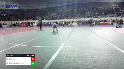 72 lbs Quarterfinal - Cameron Rios, Westmoore Wresting vs Oakley Blankenship, Prodigy Elite Wrestling