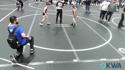 67 lbs Quarterfinal - Oland White, Pryor Tigers vs Jackson Beckley, Team Tulsa Wrestling Club