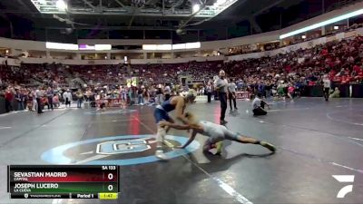 5A 133 lbs Champ. Round 1 - Sevastian Madrid, Capital vs Joseph Lucero, La Cueva