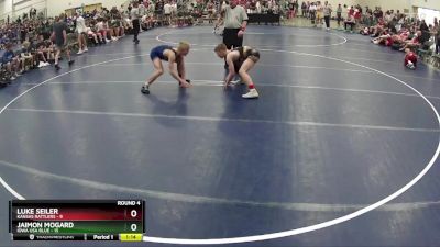 110 lbs Round 4 (6 Team) - Jaimon Mogard, Iowa USA Blue vs Luke Seiler, Kansas Rattlers