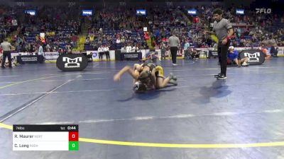 74 lbs Round Of 16 - Remington Maurer, North Star vs Colson Long, Rochester