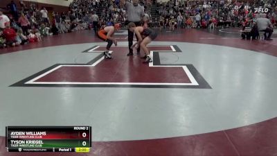 S-11 lbs Round 2 - Tyson Kriegel, Tiger Wrestling Club vs Ayden Williams, Tiger Wrestling Club