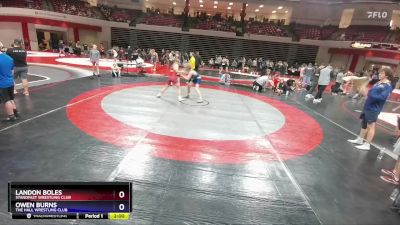 126 lbs Cons. Round 2 - Owen Burns, The Hall Wrestling Club vs Landon Boles, Standfast Wrestling Club