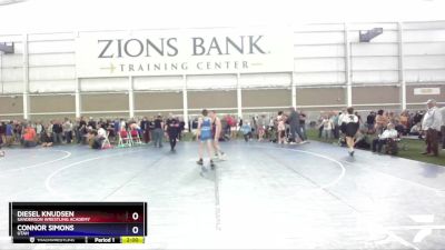 113 lbs Quarterfinal - Diesel Knudsen, Sanderson Wrestling Academy vs Connor Simons, Utah