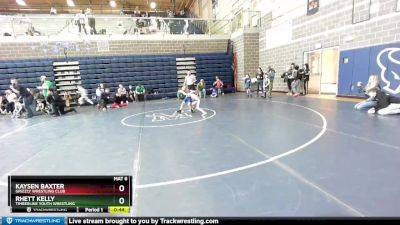 46 lbs Round 1 - Kaysen Baxter, Grizzly Wrestling Club vs Rhett Kelly, Timberline Youth Wrestling