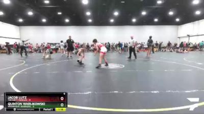 108 lbs Round 1 (4 Team) - Jacob Lutz, The Dirty Merkles vs Quinton Warlikowski, Wednesday Warriors