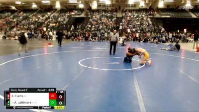 125 lbs Cons. Round 2 - Adonis Lattimore, Nebraska-Kearney vs Evan Fuchs, Briar Cliff (Iowa)