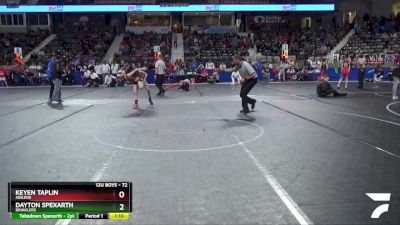 72 lbs Semifinal - Dayton Spexarth, Brawlers vs Keyen Taplin, Abilene