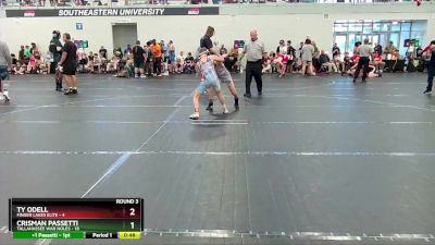 88 lbs Round 3 (4 Team) - Crisman Passetti, Tallahassee War Noles vs Ty Odell, Finger Lakes Elite