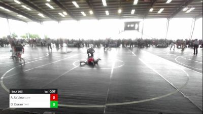 61 lbs Quarterfinal - Ashton Urbina, Slvwc vs Daniel Duran, Takedown Elite