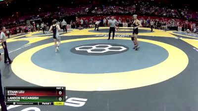 D1-144 lbs Cons. Round 1 - Ethan Leu, GlenOak vs Landon McCargish, Northmont