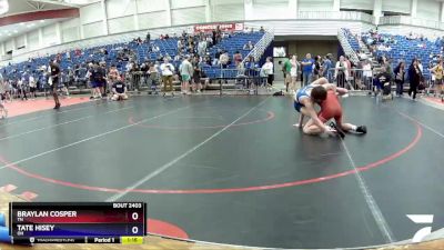 132 lbs Cons. Round 4 - Braylan Cosper, TN vs Tate Hisey, OH