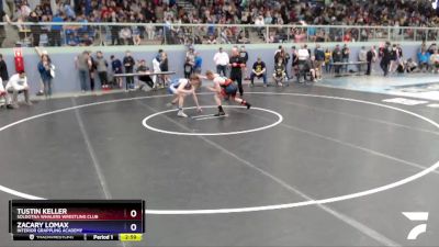 126 lbs Round 1 - Zacary Lomax, Interior Grappling Academy vs Tustin Keller, Soldotna Whalers Wrestling Club