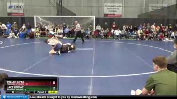 120 lbs Quarterfinals (8 Team) - Jace Komac, Montana Maroon vs Miller Sipes, Missouri Avengers