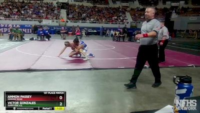 D1-150 lbs 1st Place Match - Ammon Passey, Shadow Ridge vs Victor Gonzales, Sunnyside H.S.