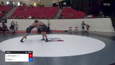 125 kg Cons 16 #1 - Lee Herrington, Nebraska Golden Eagles Wrestling Club vs Peter Ming, California