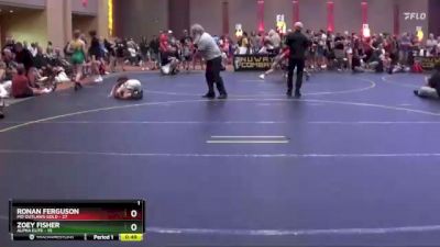 78 lbs Round 2 (4 Team) - Ronan Ferguson, MO Outlaws Gold vs Zoey Fisher, Alpha Elite