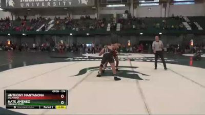 174 lbs Semifinal - Anthony Mantanona, Oklahoma vs Nate Jimenez, Michigan State