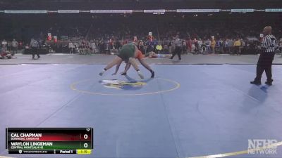 D3-285 lbs Quarterfinal - Waylon Lingeman, Central Montcalm HS vs Cal Chapman, Dowagiac Union HS