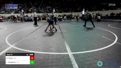 60 lbs Consi Of 8 #2 - Koen King, Miami Takedown Club vs Lorenzo Hawkins, Tulsa Blue T Panthers