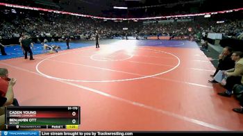 D1-170 lbs Semifinal - Benjamin Ott, Nicolet vs Caden Young, Shawano Community