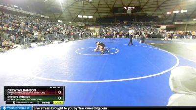 106 lbs Champ. Round 1 - Pedro Rogers, Federal Way Spartans Wrestling vs Crew Williamson, Franklin Pierce Cardinal Wrestling Club