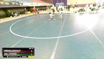 113 lbs Champ. Round 2 - Khel Lipumano, Grindhouse Wrestling Club vs Jeremiah Gonzalez, Team Idaho Wrestling Club