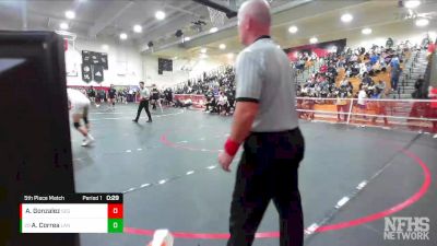 182 lbs 5th Place Match - Angel Correa, Lancaster vs Abel Gonzalez, Segerstrom