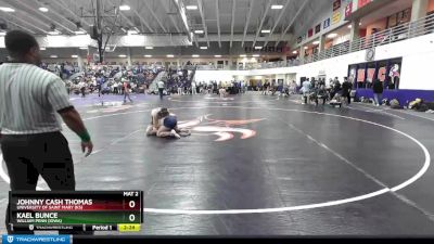 157 lbs Cons. Round 4 - Johnny Cash Thomas, University Of Saint Mary (KS) vs Kael Bunce, William Penn (Iowa)