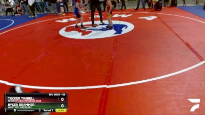 63 lbs Cons. Round 3 - Tucker Twibell, Touch Of Gold Wrestling Club vs Ryker Brammer, Windy City Wrestlers