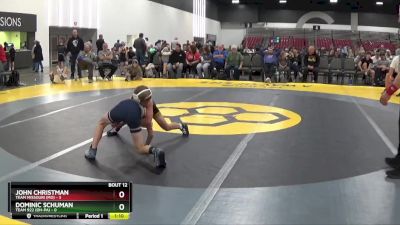 75 lbs Placement Matches (8 Team) - John Christman, Team Missouri (MO) vs Dominic Schuman, Team 922 (OH-PA)