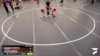 98 lbs Champ. Round 2 - Cameron Murdock, Minnesota vs Mathias Liepold, Flat Earth Wrestling Club