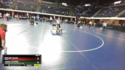 90 lbs Cons. Round 2 - Dylan Ulloa, Iowa vs Owen Duffek, Powerhouse Wrestling Club