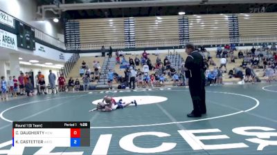 60 lbs Round 1 (6 Team) - COLTON DAUGHERTY, MAURER COUGHLIN WRESTLING CLUB vs KARSTEN CASTETTER, WARRIOR RTC