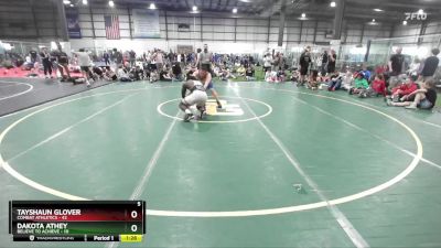 190 lbs Semis (4 Team) - Dakota Athey, BELIEVE TO ACHIEVE vs Tayshaun Glover, COMBAT ATHLETICS