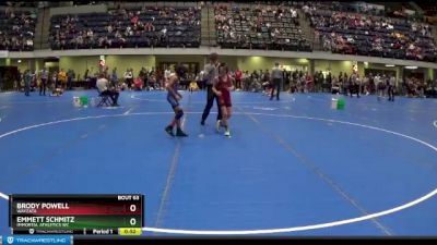 75 lbs Cons. Round 3 - Emmett Schmitz, Immortal Athletics WC vs Brody Powell, Wayzata