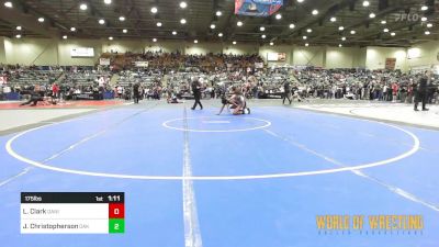 175 lbs Round Of 16 - Lolomanaia Clark, Daniel Cormier Wrestling Academy vs Josiah Christopherson, Oak Harbor Wrestling Club