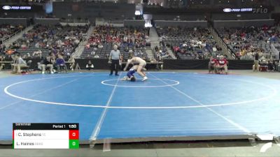 126 lbs Semifinal - Chase Stephens, Tell City vs Landen Haines, Brownsburg