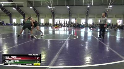 197 lbs Cons. Round 2 - Noah Foltz, Lock Haven- Unattached vs Misha Lomboy, Michigan State