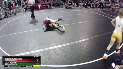 70 lbs Round 1 (6 Team) - Ryker Gugelman, Nebraska Maize vs Liam Austin, North Dakota 1