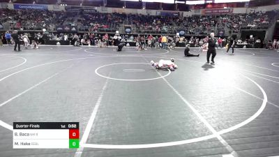 70 lbs Quarterfinal - Brian Baca, NM Bad Boyz vs Milo Hake, Rebellion