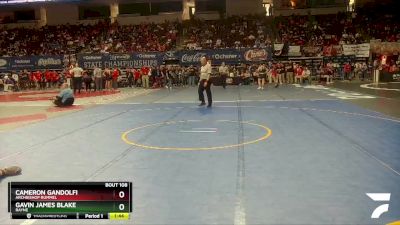 D 2 157 lbs Champ. Round 2 - Cameron Gandolfi, Archbishop Rummel vs Gavin James Blake, Rayne