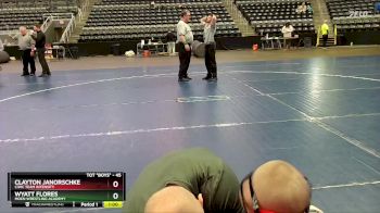 45 lbs Cons. Round 3 - Clayton Janorschke, CIWC Team Intensity vs Wyatt Flores, Moen Wrestling Academy