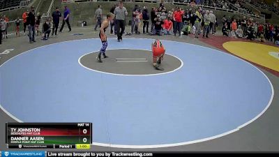 86 lbs Cons. Semi - Danner Aasen, Myrtle Point Mat Club vs Ty Johnston, Deschutes Mat Club