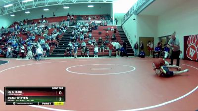 106 lbs Round 3 - DJ Otero, Lutheran West vs Ryan Totten, Detroit Catholic Central