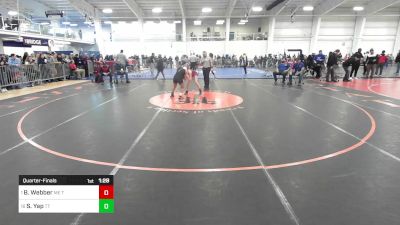 107 lbs Quarterfinal - Brooklynn Webber, ME Trappers WC vs Samantha Yap, Team Tugman