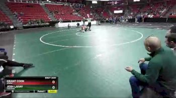 D2-182 lbs Champ. Round 1 - Grant Cook, Amery vs Josh Lahay, Freedom