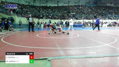 88 lbs Round Of 16 - Dawson Beckley, Team Tulsa Wrestling Club vs Wyatt Ledford, Prodigy Elite Wrestling